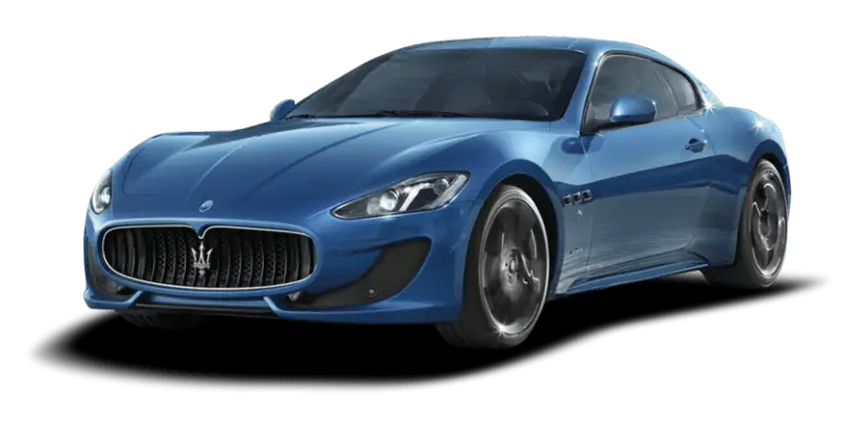 Blue Maserati Luxury Sports Car