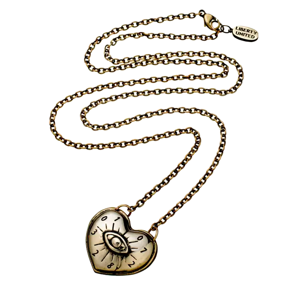 Heart-Shaped Necklace with Chain Design