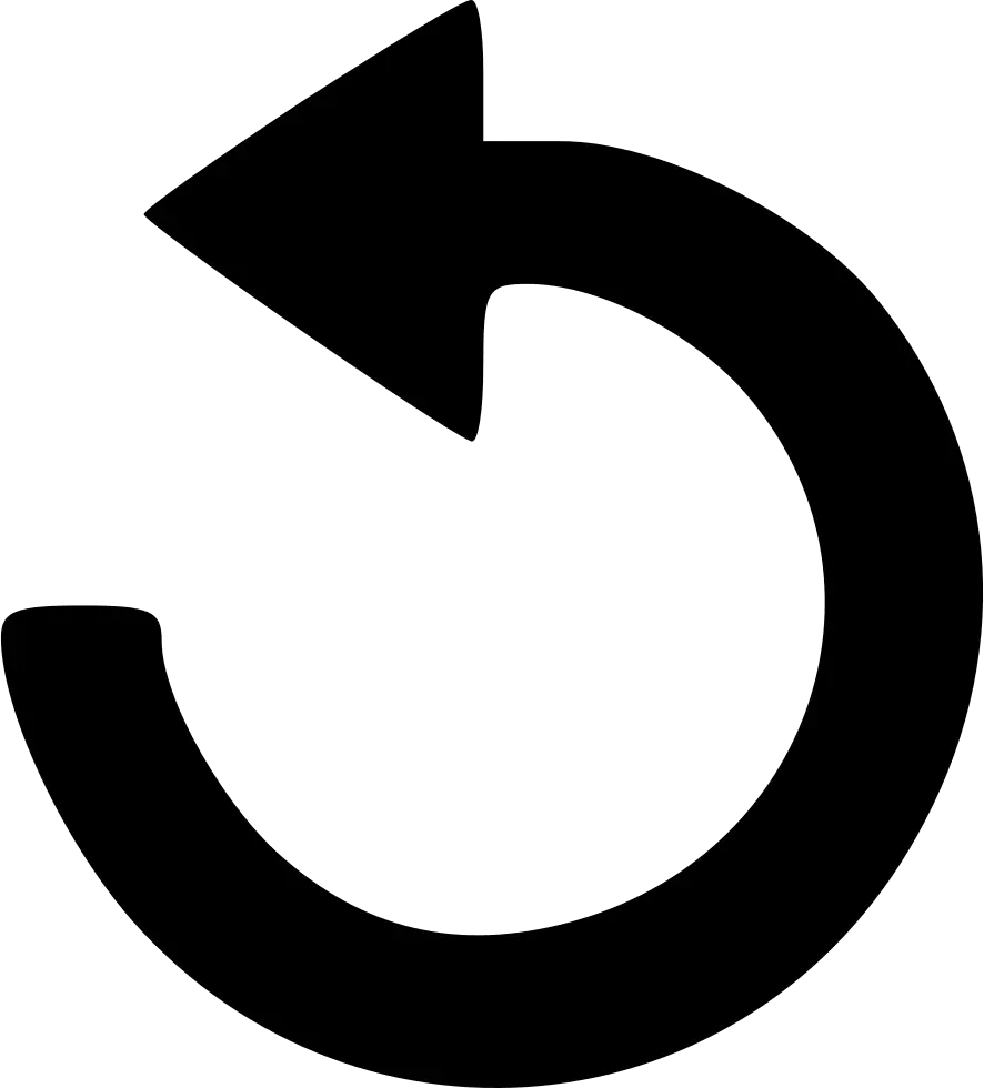 Left Upward Arrow in Circle