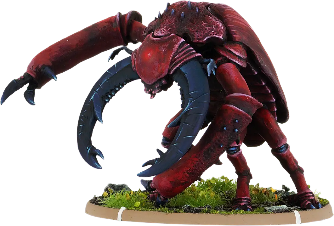 Red Insect with Claws