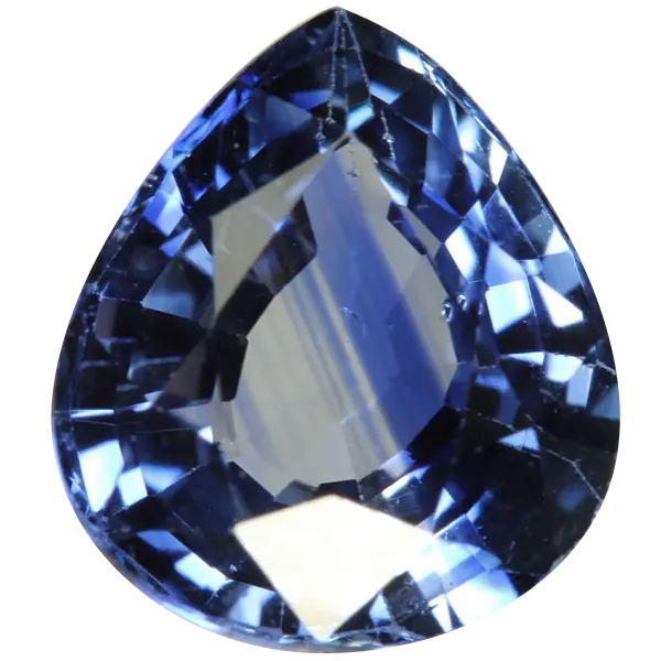 Shiny Blue Gemstone Close-Up
