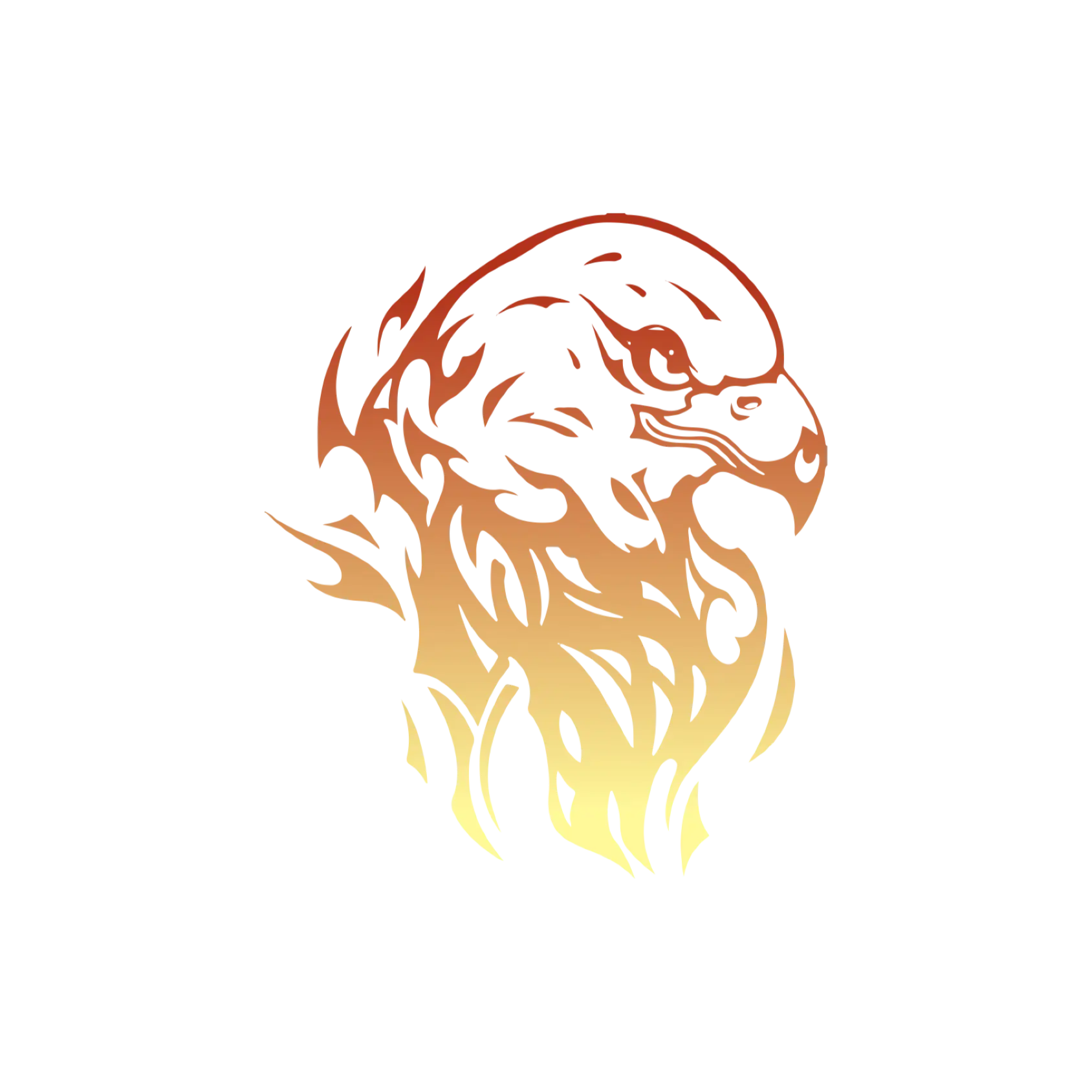 Flaming Eagle Head