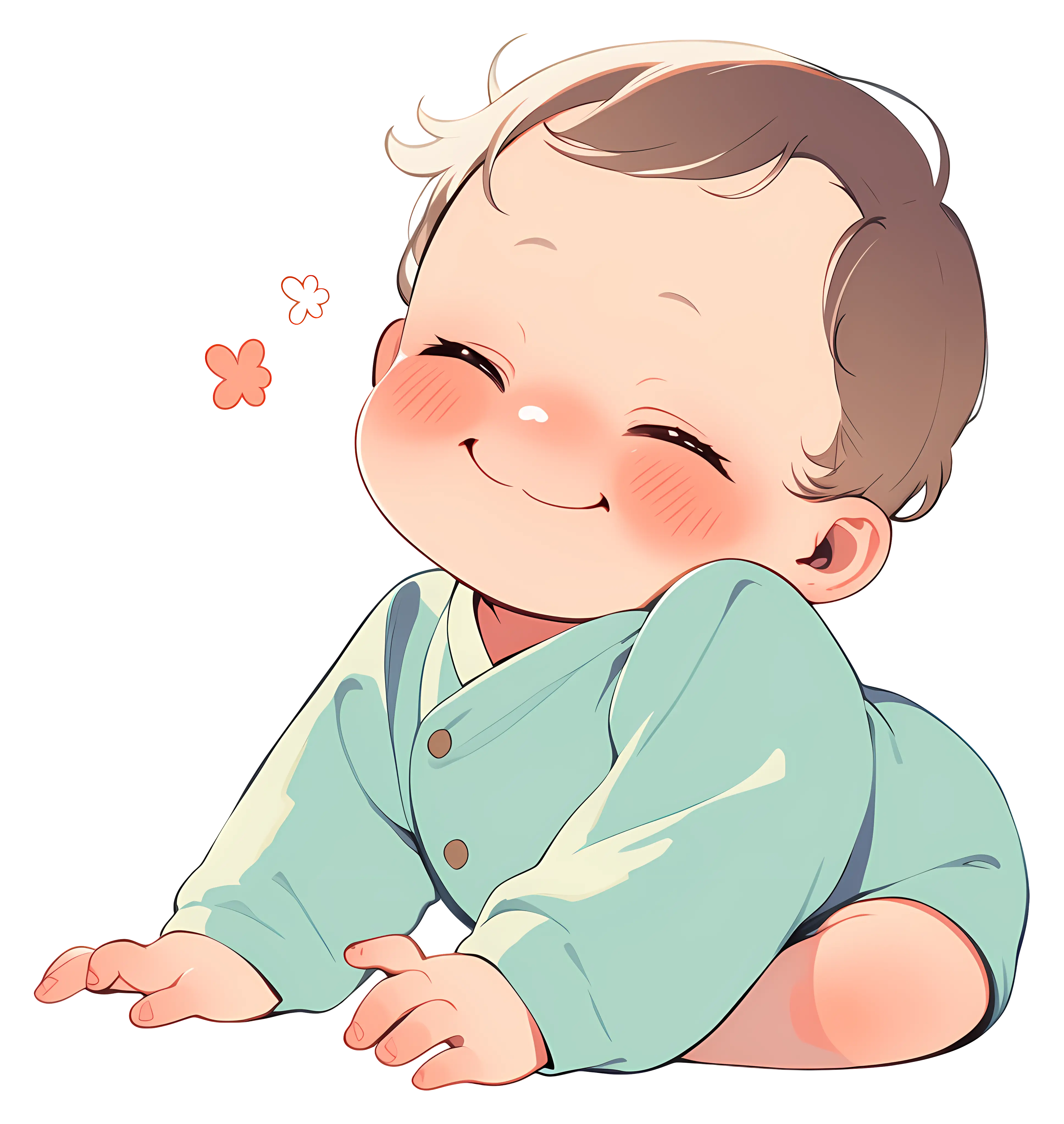 Cute Baby Smiling