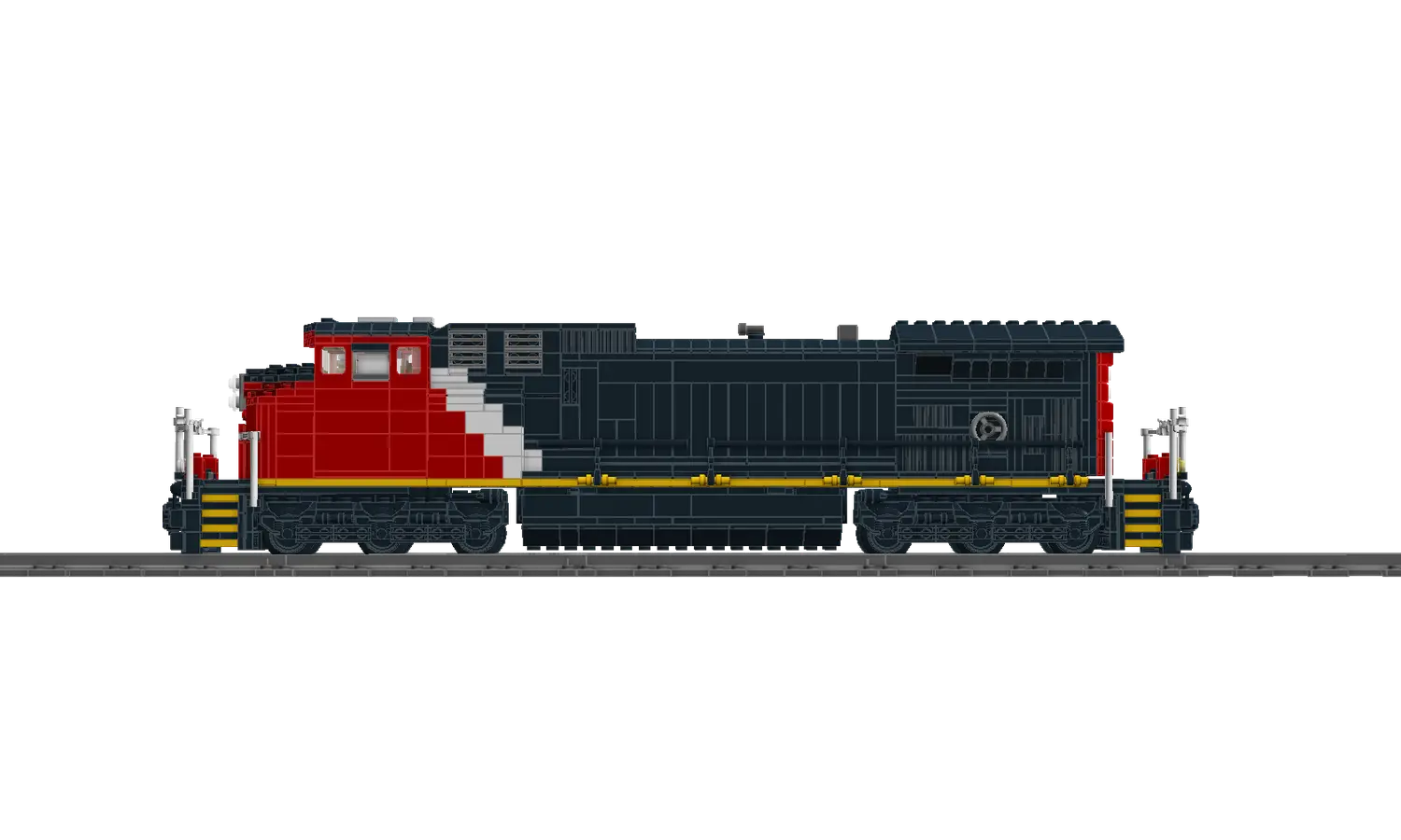 Red and Black Train Engine on Tracks