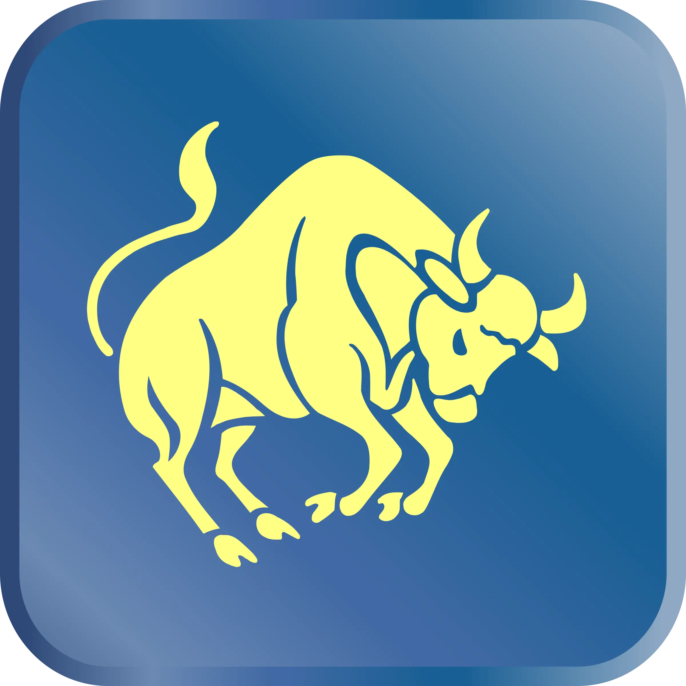 Yellow Bull Illustration
