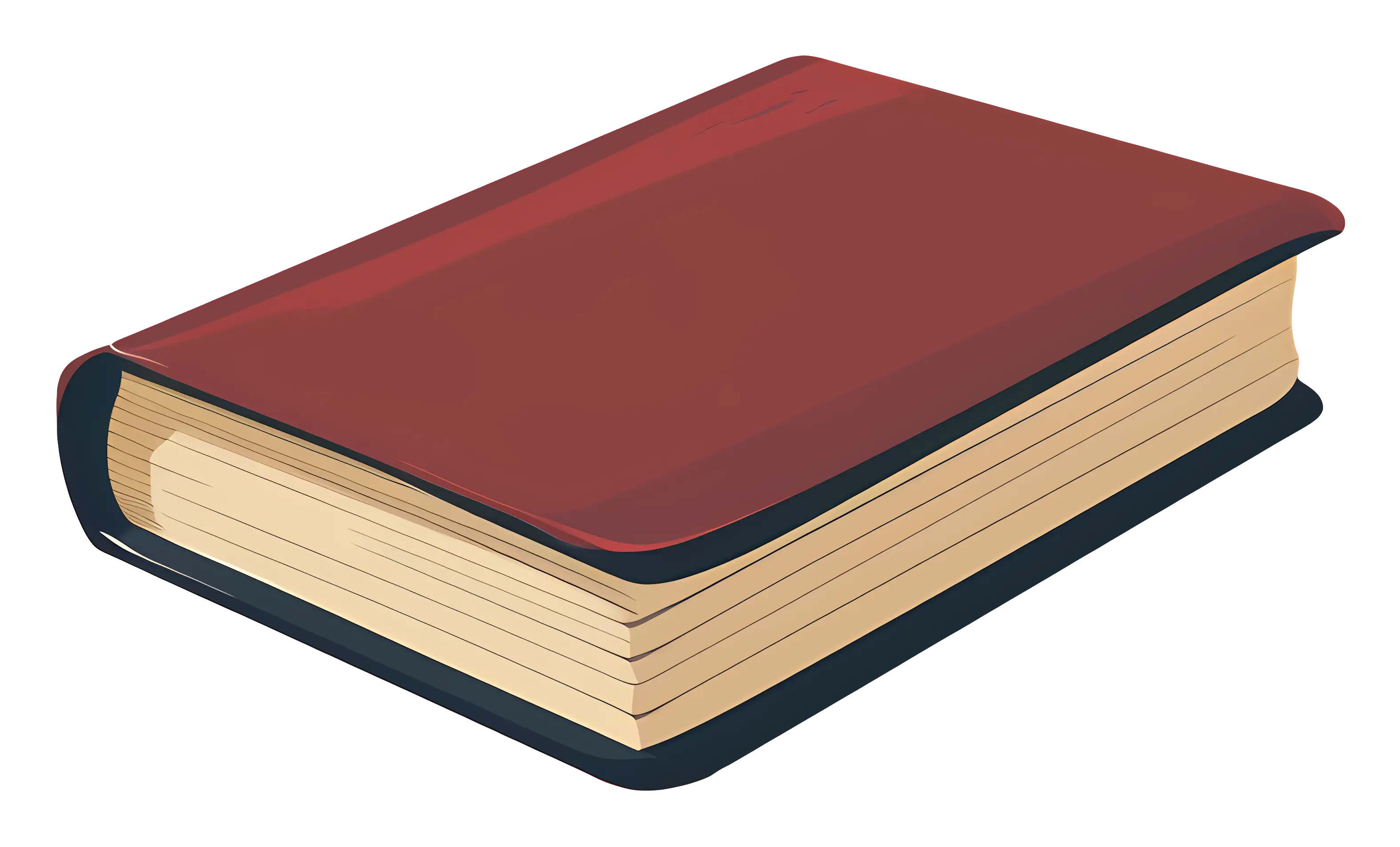 Red Colored Book Illustration