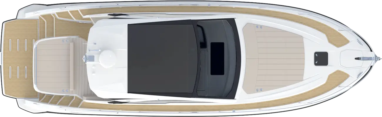 Top View of a Luxury Boat