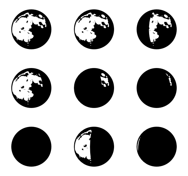 Moon Phases Illustration