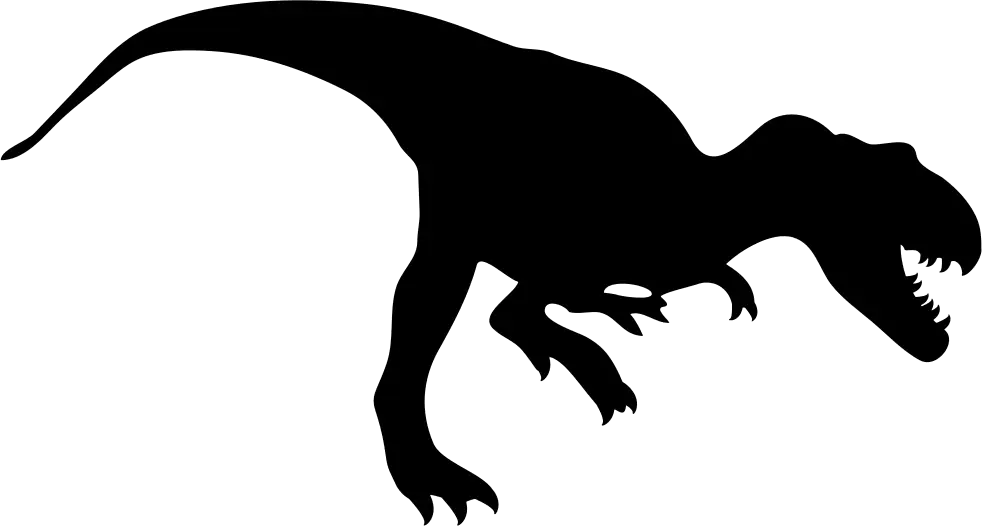 Black Dinosaur Silhouette