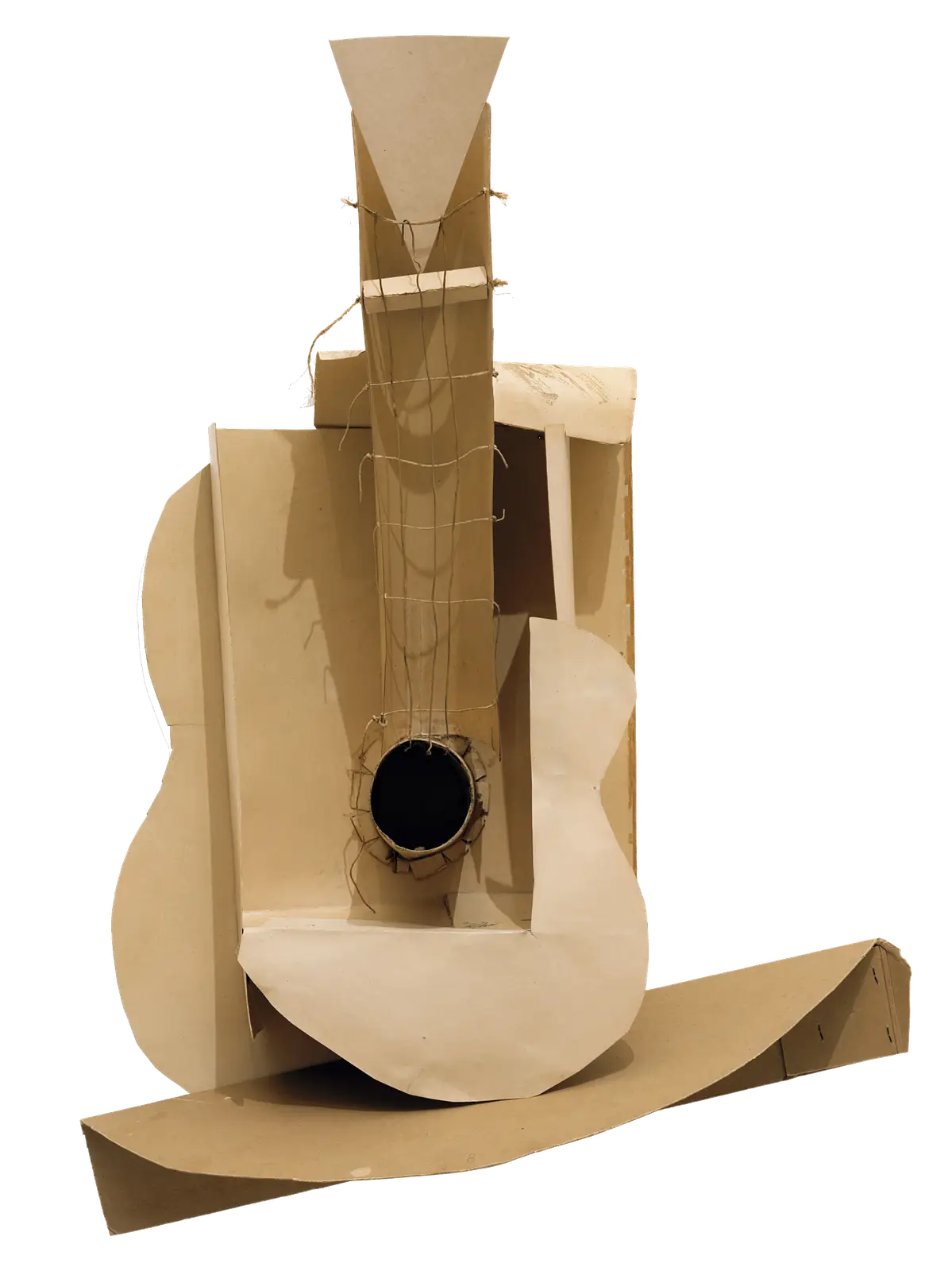 Cardboard Guitar Sculpture