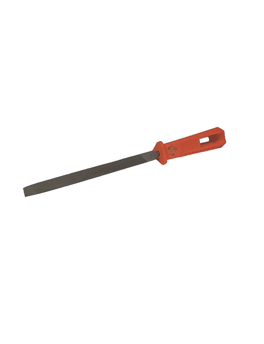 Flat Metal File with Orange Handle