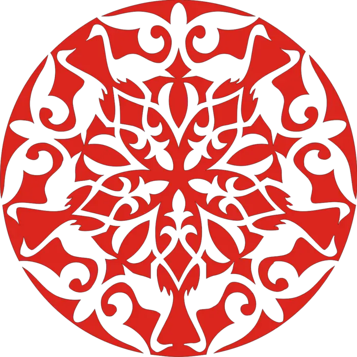 Red Paper Cut Design