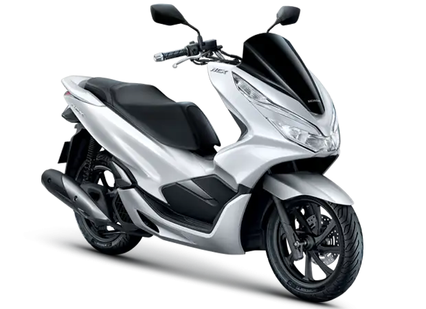 Sleek Silver Scooter Illustration