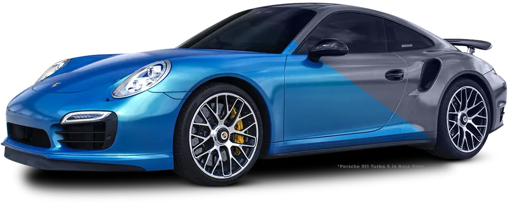 Blue Luxury Sports Car