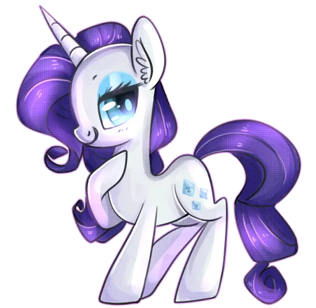Charming Unicorn with Purple Mane