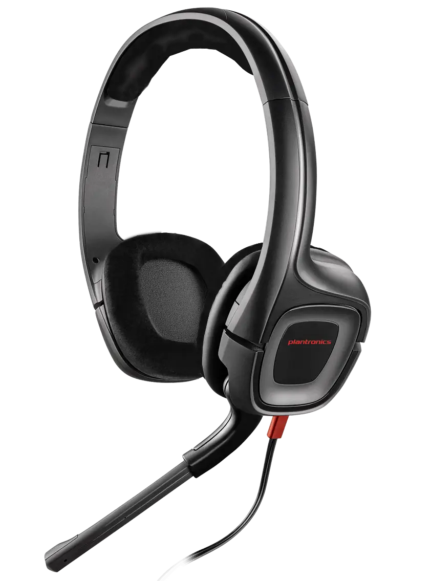 Black Headphones with Microphone for Communication