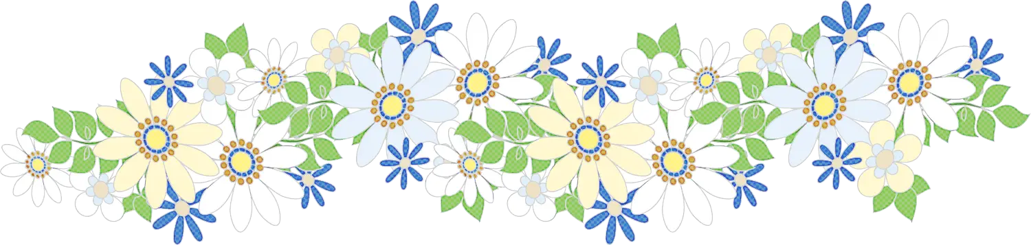 Colorful Floral Border