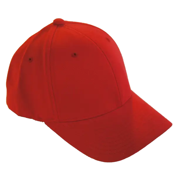 Bright Red Baseball Cap Design