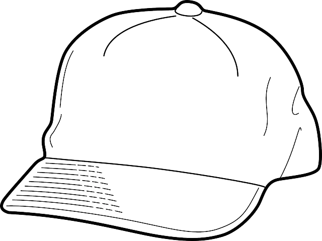 Outline Sketch of Baseball Cap