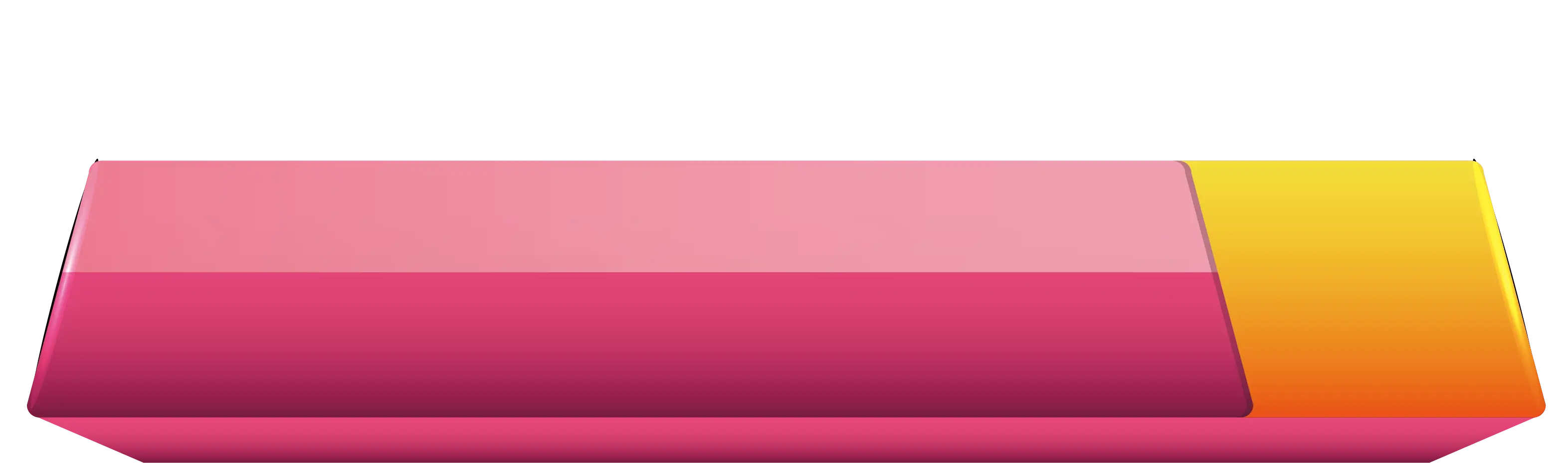 Pink and Yellow Eraser