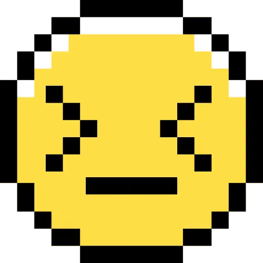 Pixelated Emoji Face