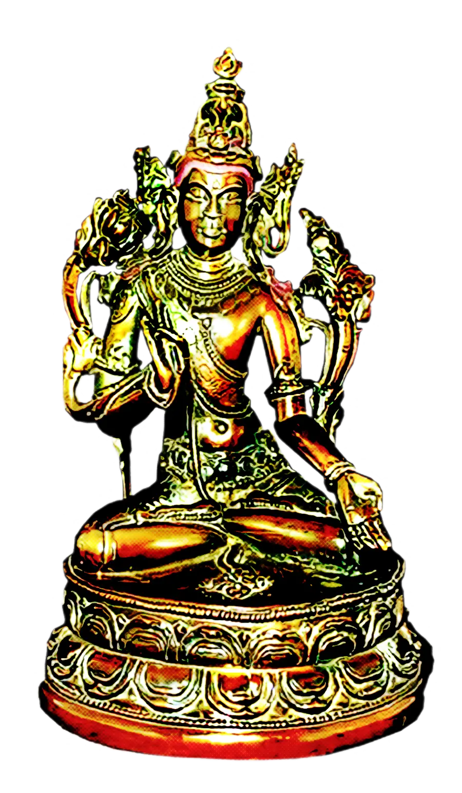 Golden Statue of a Spiritual Deity