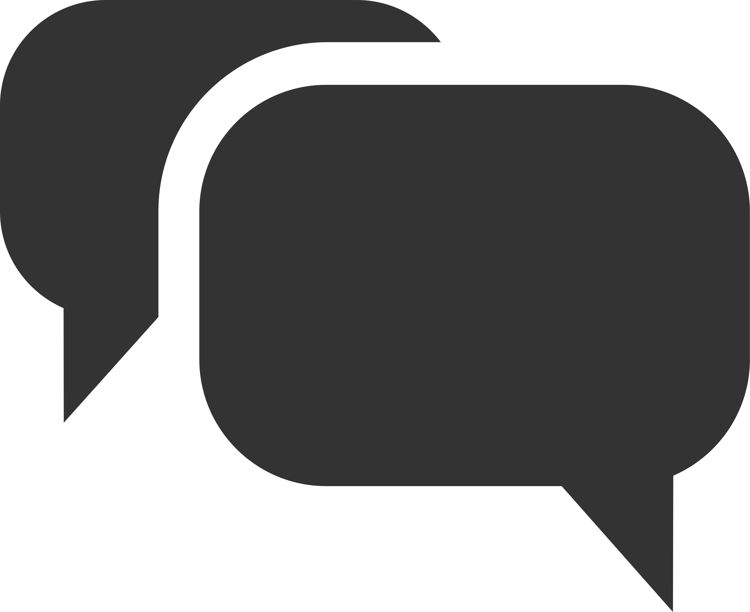 Black Speech Bubbles Icons