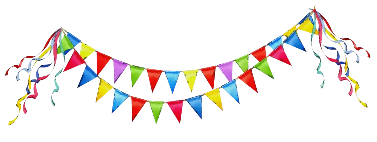 Colorful Party Pennant Banner