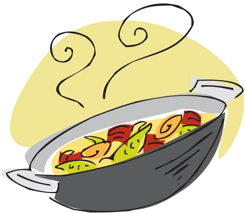 Steaming Pot of Vegetables