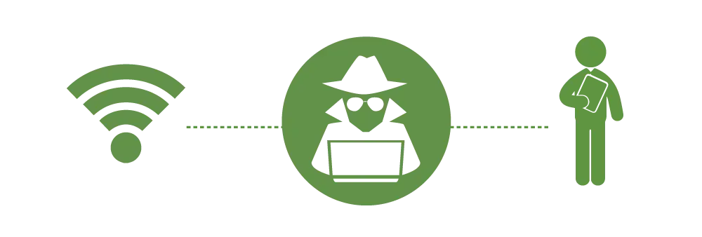 Hacker Icon with WiFi
