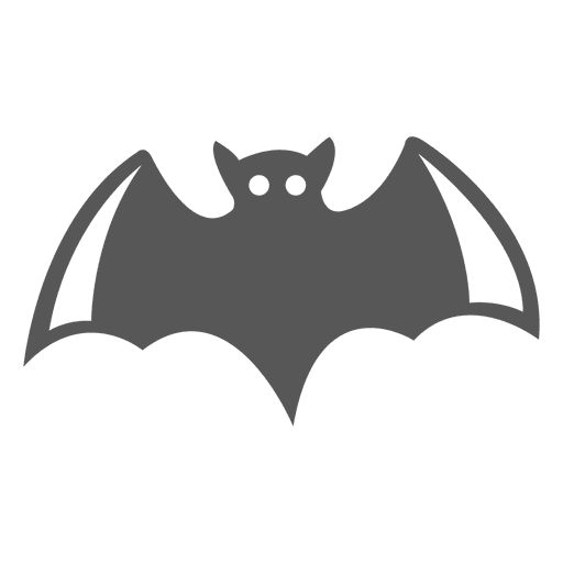 Black Bat Silhouette for Halloween Decoration