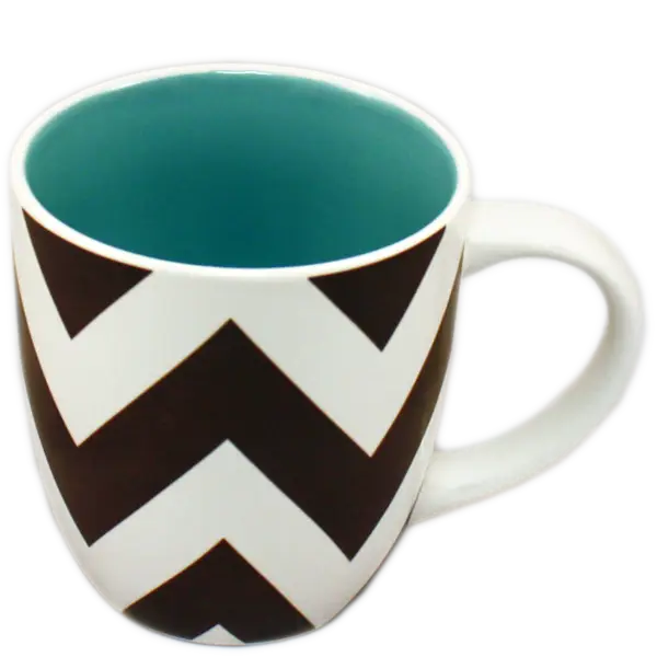 Black and White Chevron Mug