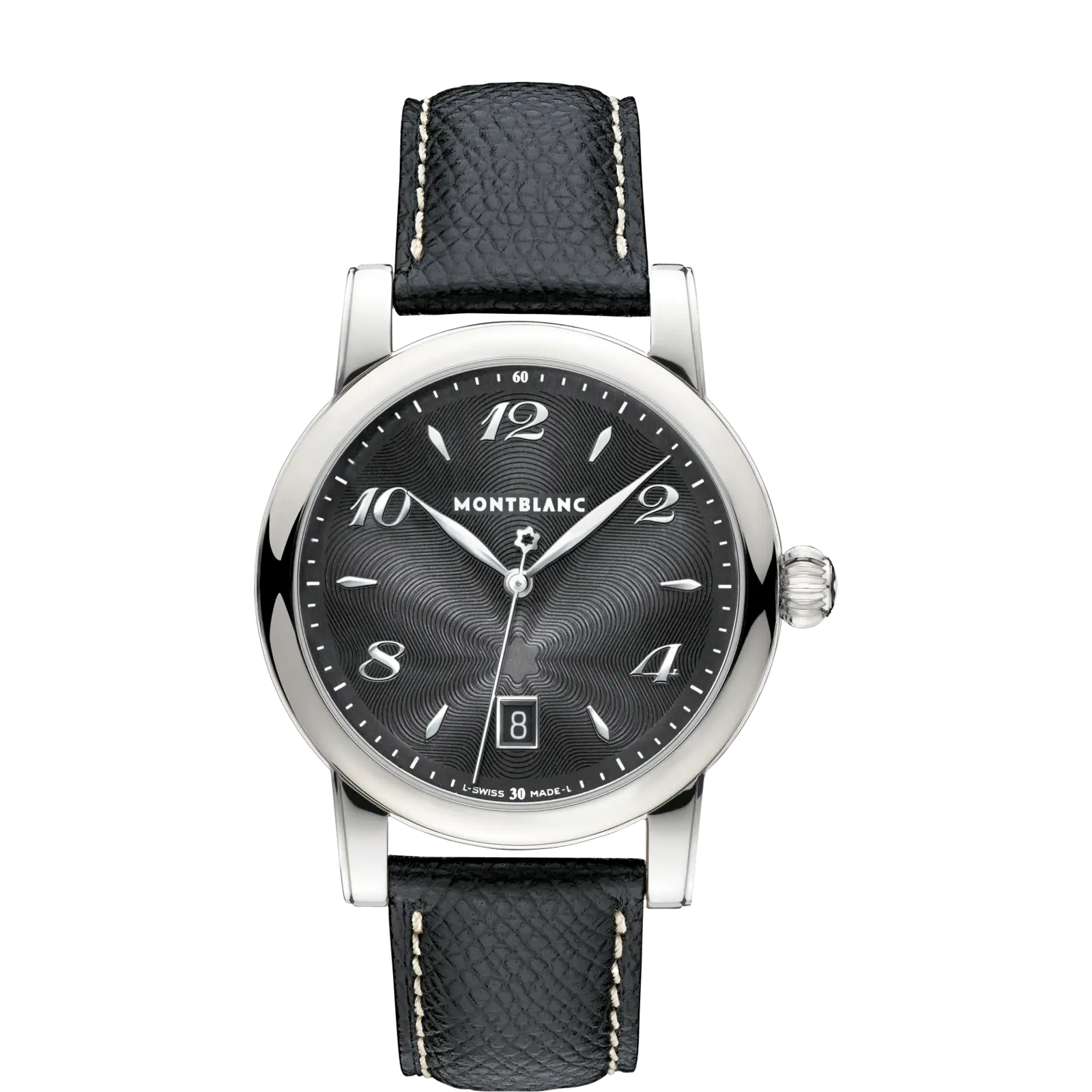 Black Wristwatch with Silver Accents