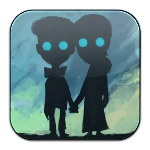 Silhouettes Holding Hands Icon