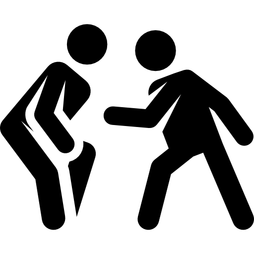 Stickman Fight Icon Illustration