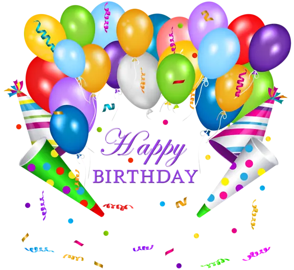 Birthday Celebration with Colorful Balloons
