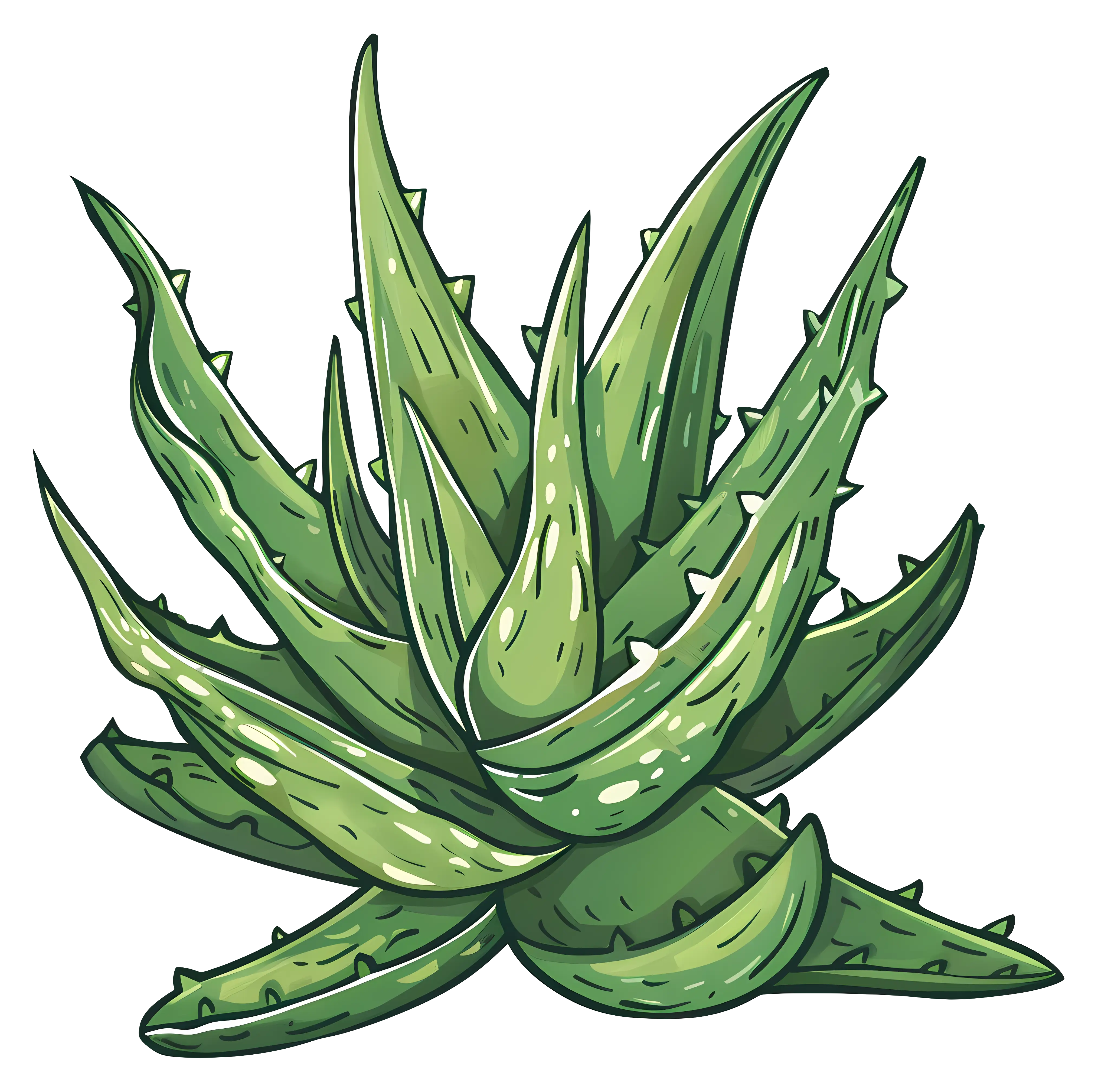 Illustration of Aloe Vera Plant