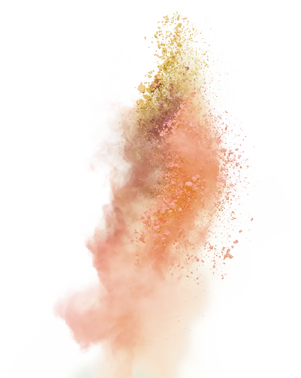 Colorful Powder Burst Effect in Abstract Style