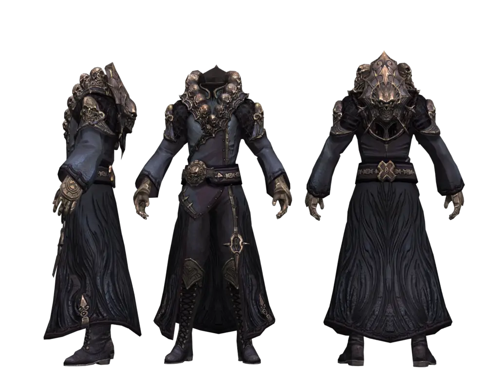 Fantasy Character in Dark Robe