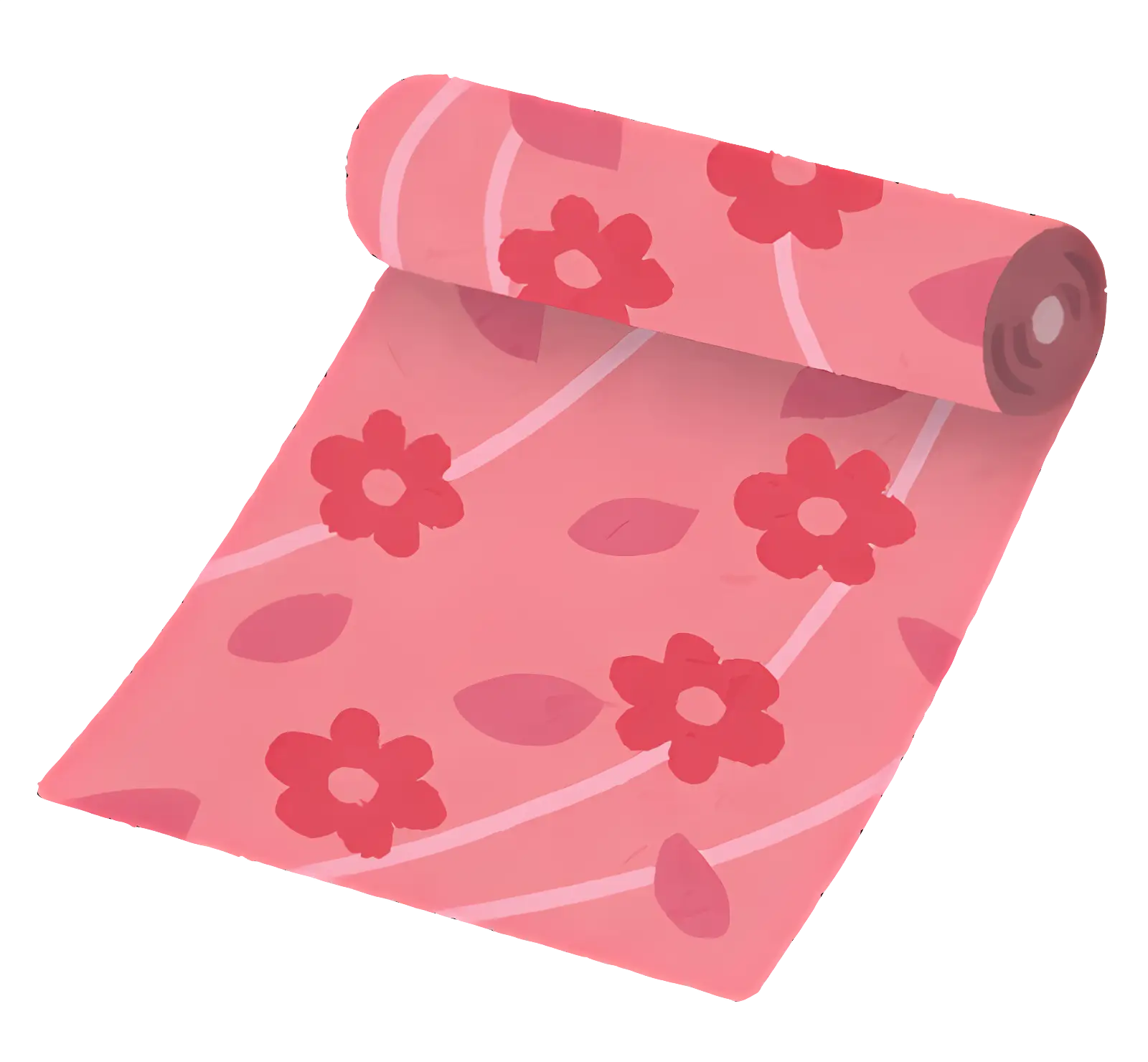 Pink Floral Wallpaper Roll