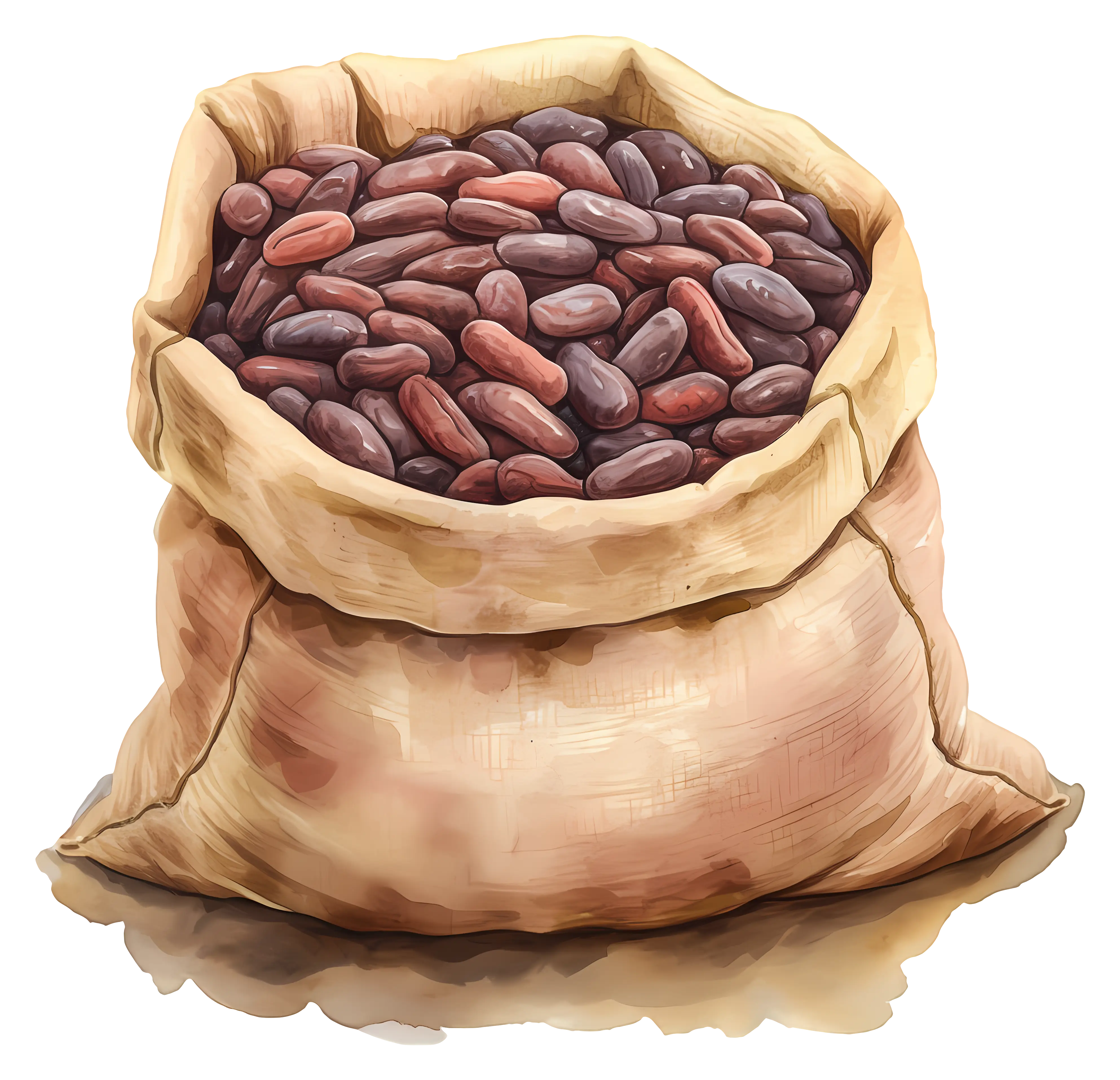 Bag of Beans Illustration