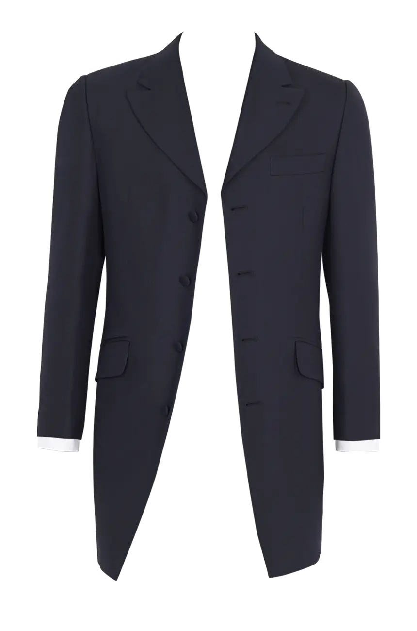Elegant Black Formal Tailored Coat