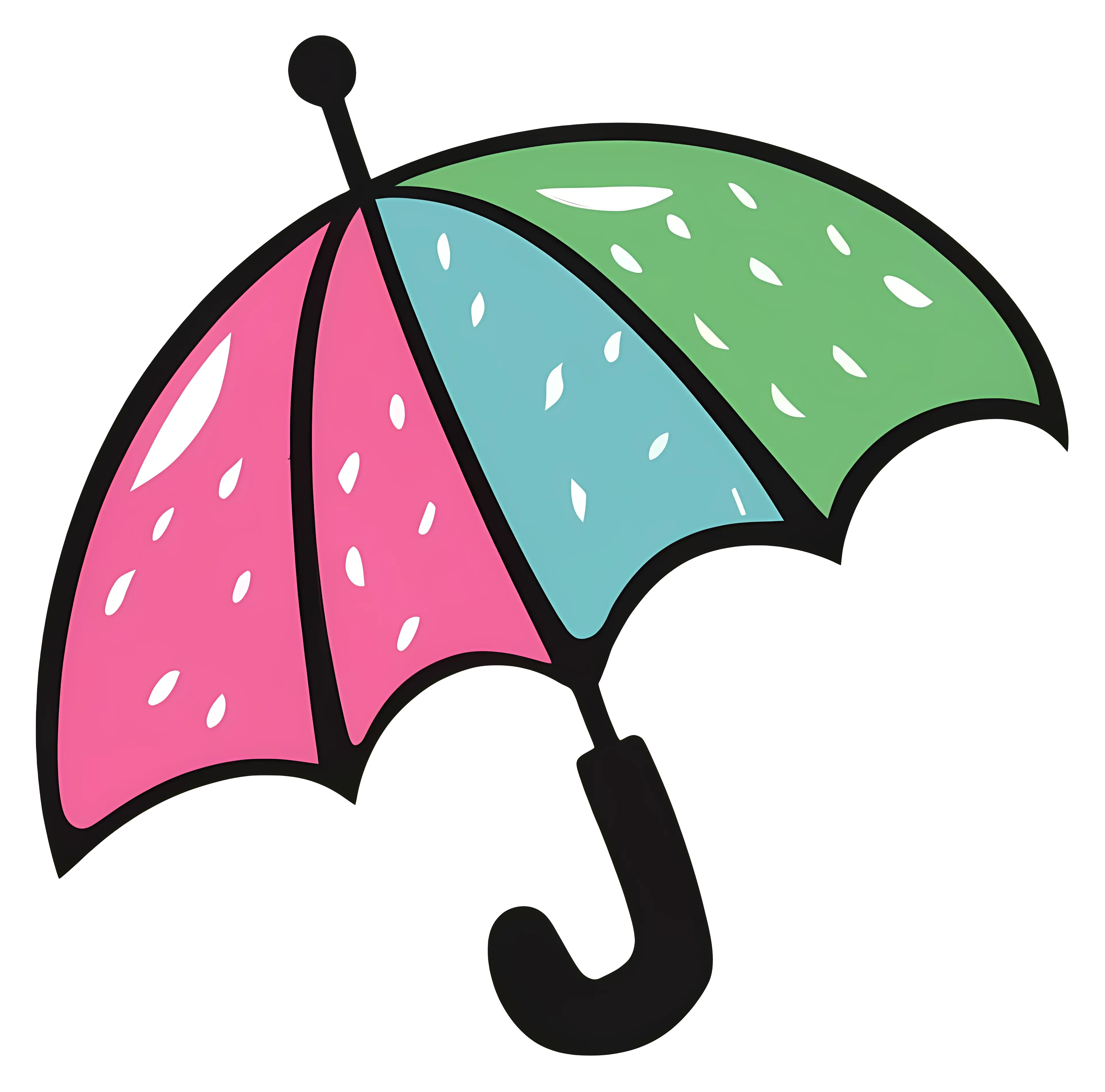 Colorful Umbrella Illustration
