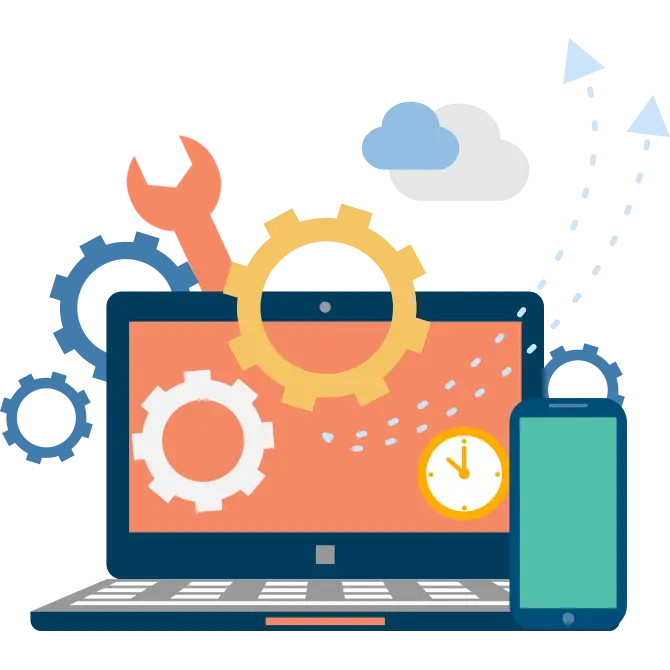 Technology Tools and Settings Illustration