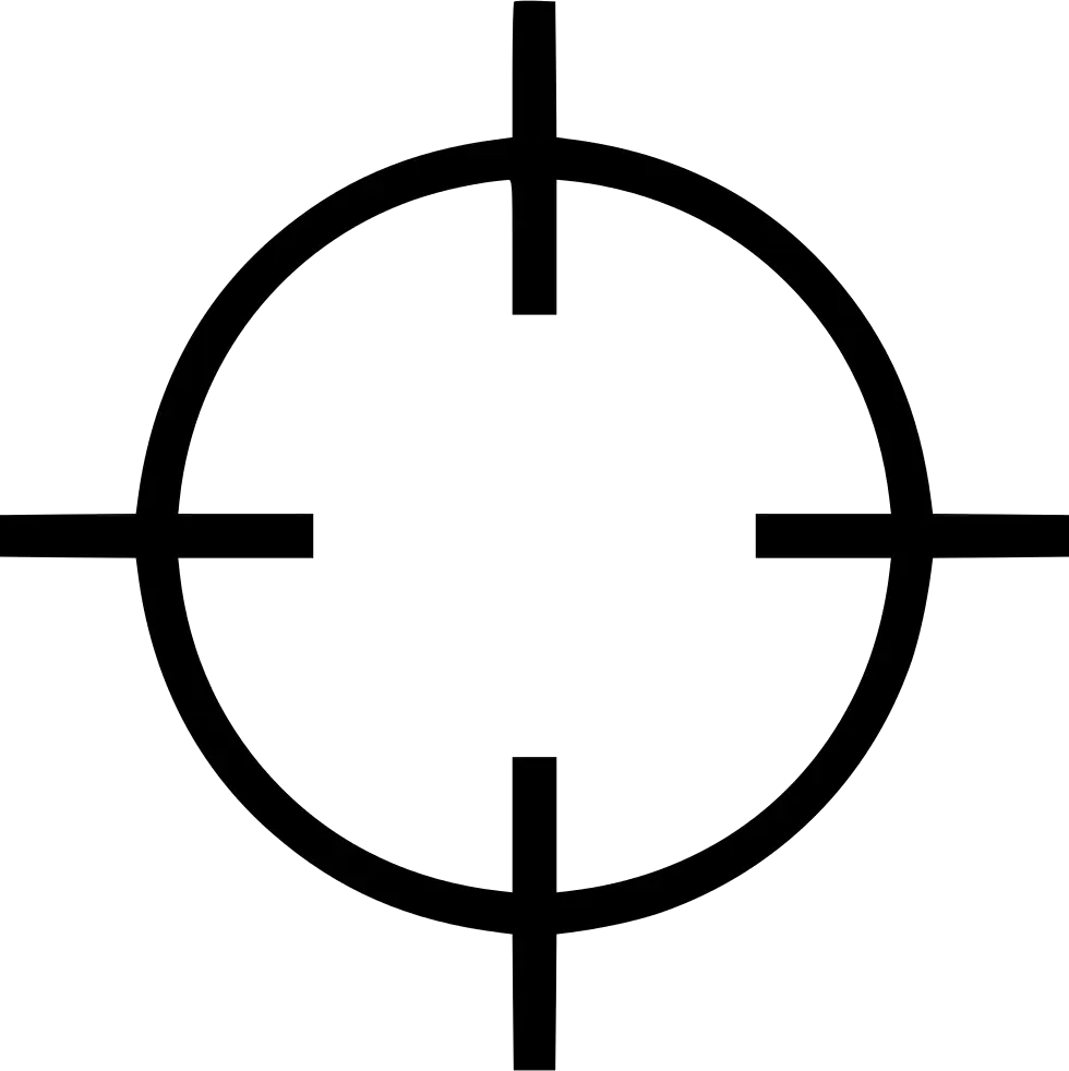 Black Circular Target Icon