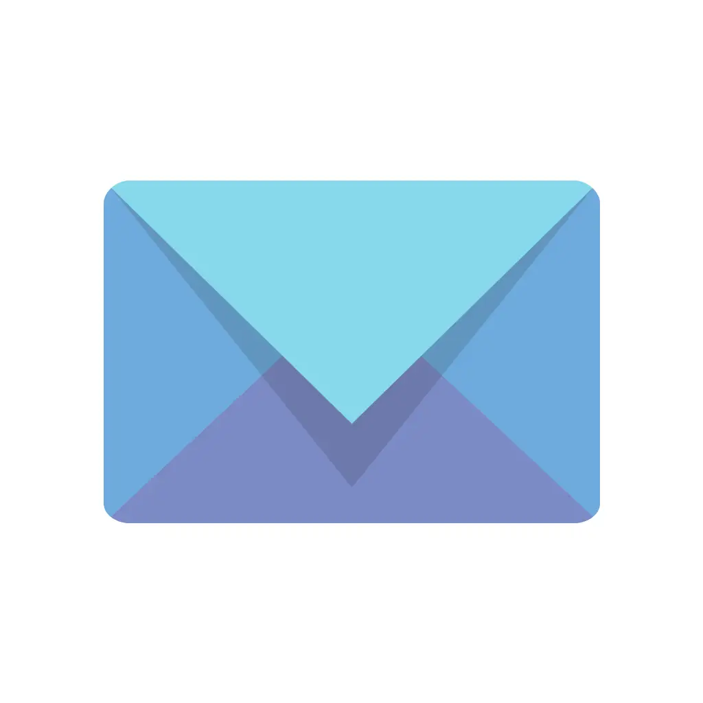 Blue and Purple Envelope Illustration