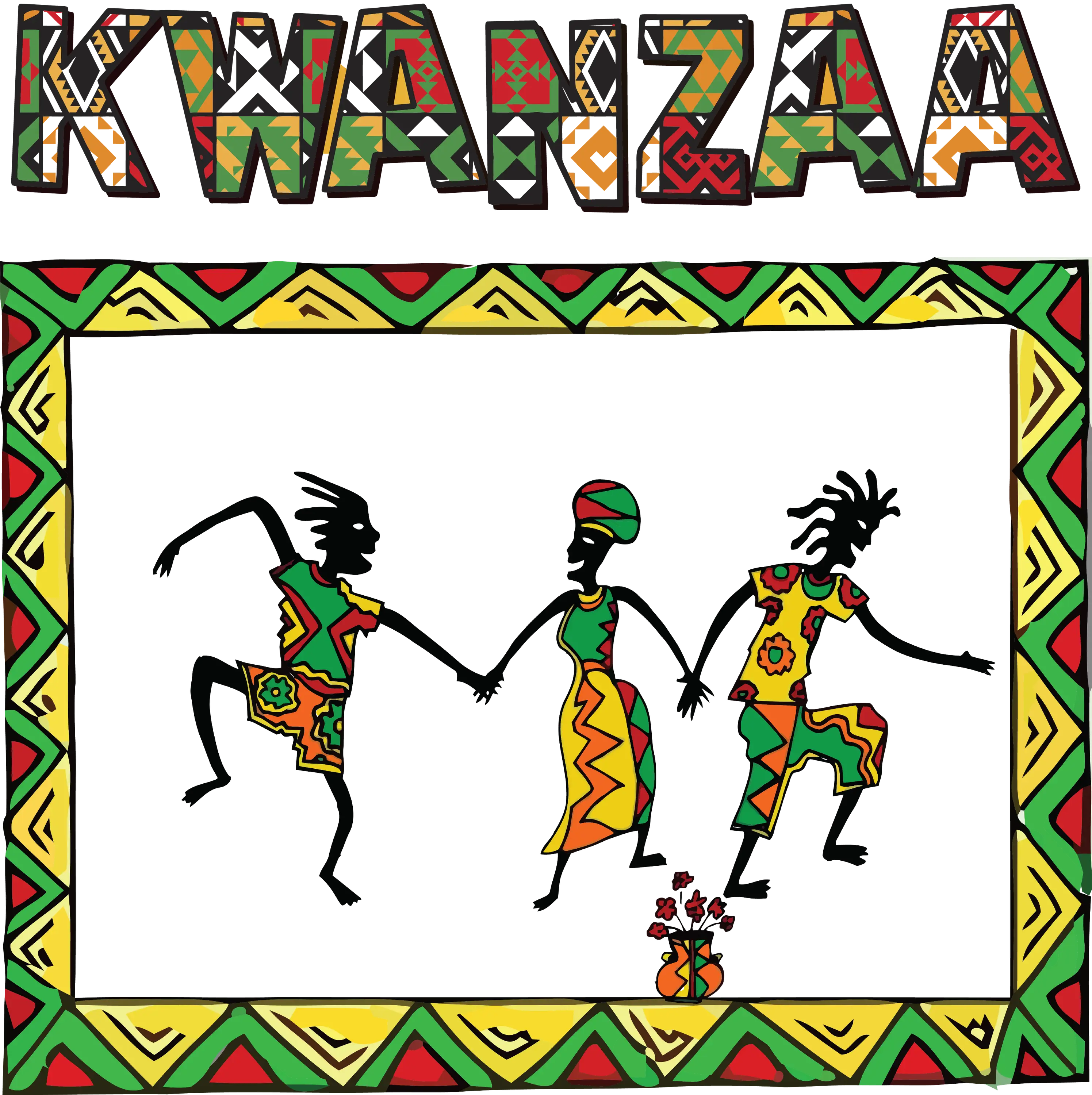 Dancers Celebrating Kwanzaa