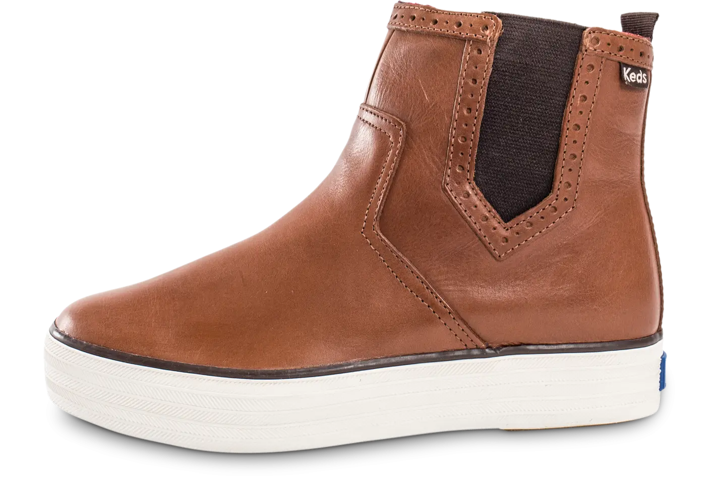 Brown High-Top Sneaker Boot with Simple Design