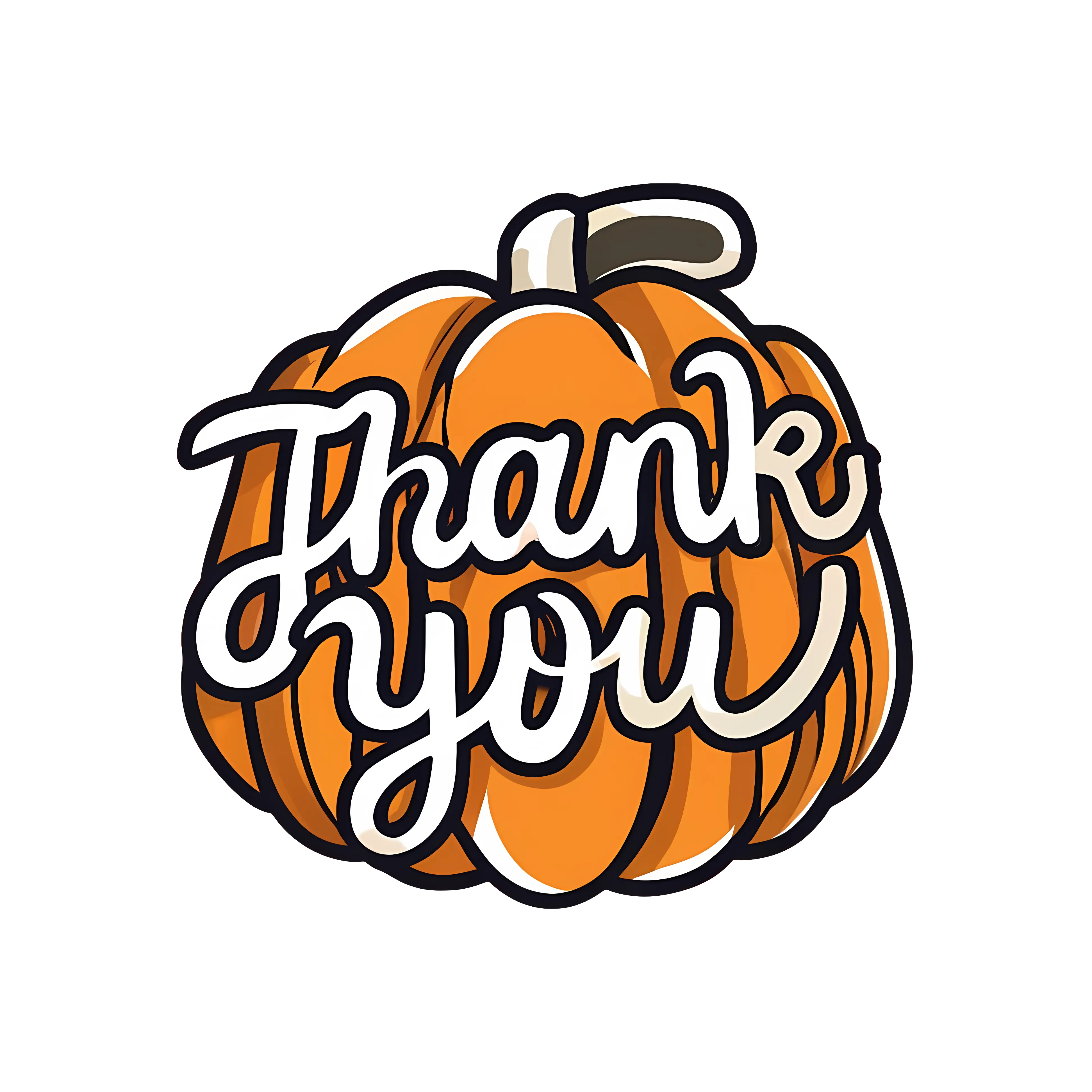 Thank You Pumpkin Illustration