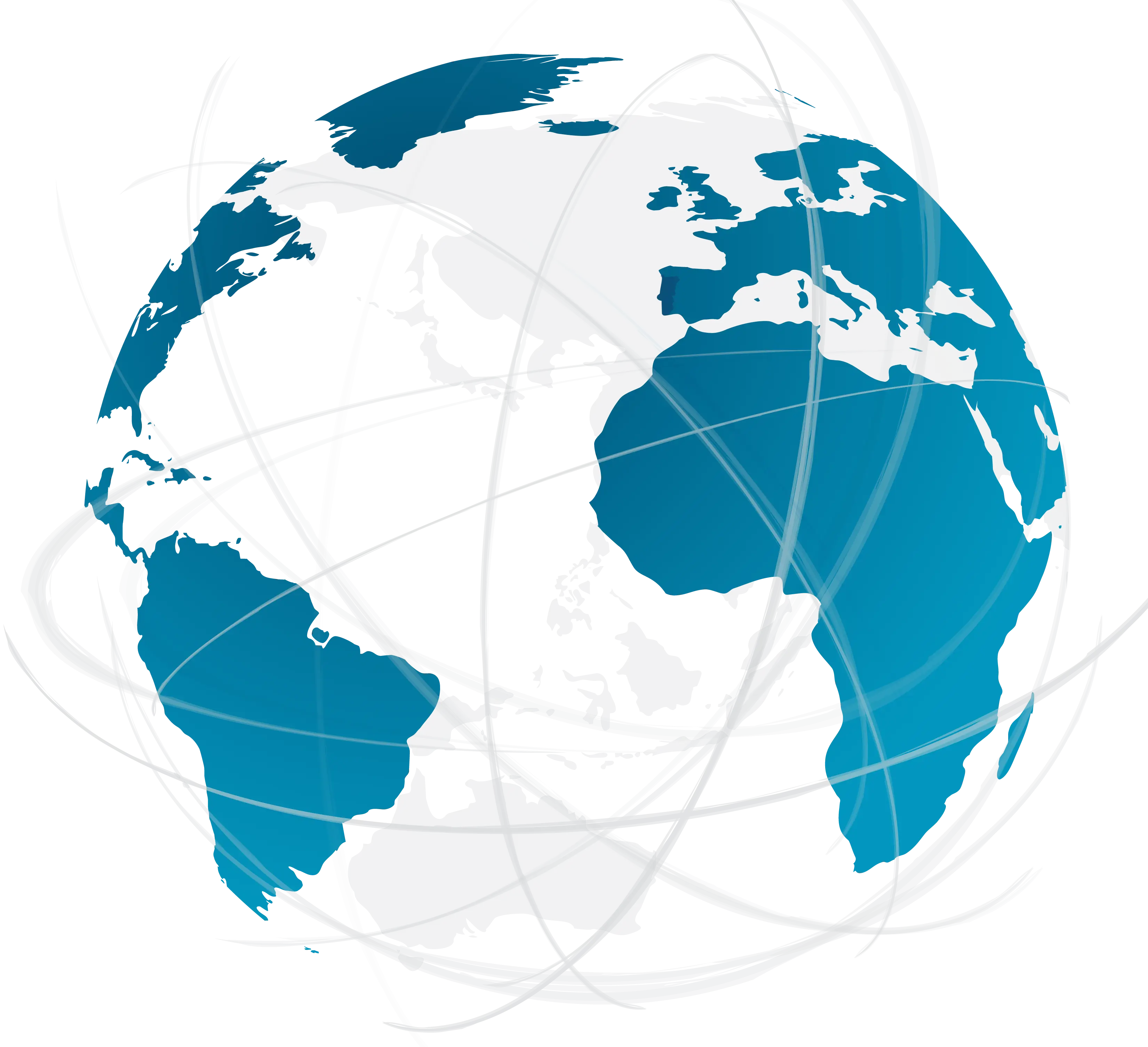 Blue Globe Representing the Earth